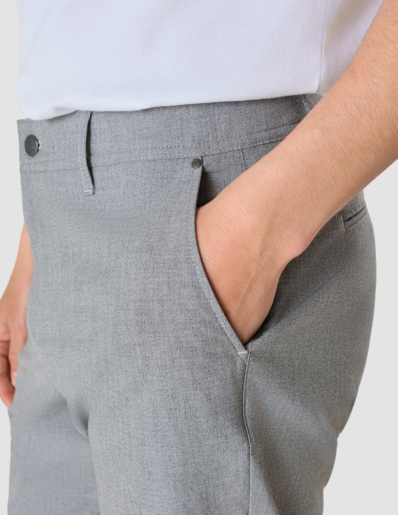 Tech Linen Shorts Charcoal